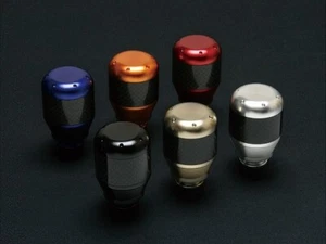 Revolution RZN6-DACN-D Dry Carbon Automatic Transmission Shift Knob Dark Brown - Picture 1 of 9