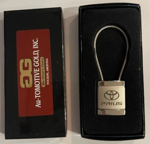 TOYOTA PRIUS Wire Silver Square Key Chain - Foto 1 di 1