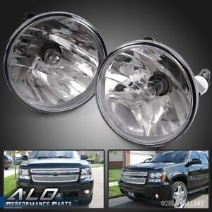 Pair Fog Lights Fit For 2007-2014 Chevy Tahoe Avalanche Suburban GMC With Bulbs