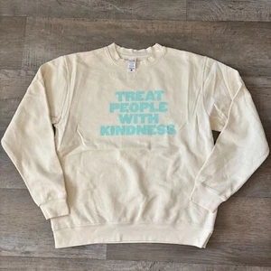 SoCal Pullover Tratta Persone con Stampa Gentilezza Crema Taglia M NUOVO - Foto 1 di 6