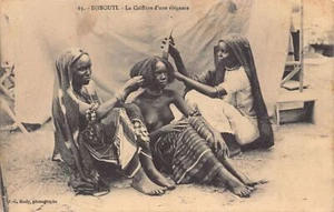 Dschibuti - ETHNISCHER AKT - Die Frisur einer eleganten Frau - Publ. J.-G. Mody 63 - Bild 1 von 2