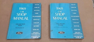 1969 Ford Mustang Cougar Torino Original Shop Service Repair Manuals FOMOCO  - Image 1 of 4