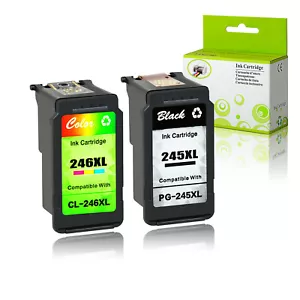 Cartuccia di inchiostro ricarica colore nero PG245XL CL246XL per Canon PIXMA IP2840 MX490 - Foto 1 di 24