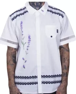 The Hideout Clothing Men's Sz 3XL Valensole Lavender Limestone Embroidered Shirt - Picture 1 of 12