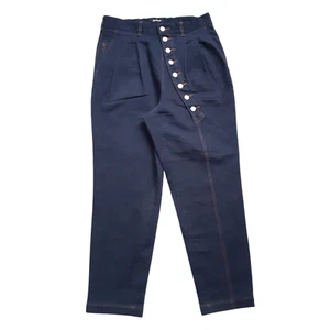 ZUCCA by Issey Miyake Drop Crotch Pants Trousers Denim Indigo size Medium Japan - Picture 1 of 14