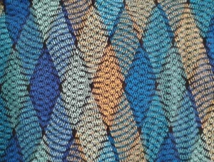Lularoe Blue/Peach Geometric Design Leggings Size TC - Picture 1 of 1