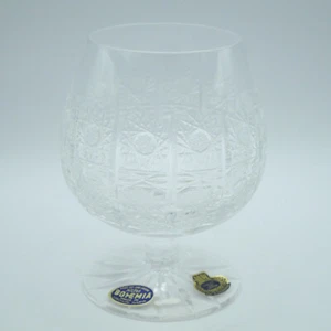 BOHEMIA Brandy Glass Hand cut lead crystal 500PK 24%Pbo Vintage - Bild 1 von 10