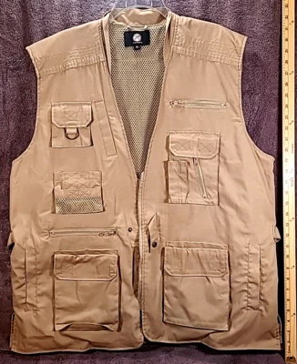 Tactical Concealed Carry Vest Mens Size XL Outdoor Plainclothes Multi-Pocket - Image 1 of 4
