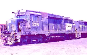 ORIGINAL AGFACHROME SLIDE PENN CENTRAL GP-30 #2216 READING, PA APRIL 1973 - Picture 1 of 1