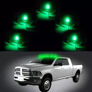 5 ROOF RUNNING LIGHT CAB MARKER SMOKE COVER +12V LED BULB FOR FORD F-350 E-450 - Picture 1 of 15