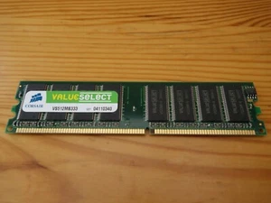 Corsair VS512MB333 Value Select 512MB (1x512MB) DDR 333 Mhz CL2.5 184 Pin DIMM - Picture 1 of 6