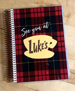 Juego de 4 cubiertas Gilmore Girls "Luke's" uso con planificador espiral bobina Erin Condren A5~ - Imagen 1 de 4