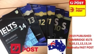  CAMBRIDGE IELTS 9,10,11,12,13,14 (9-14)GENERAL VER Books, 2019 PUBLISHED,  - Picture 1 of 8