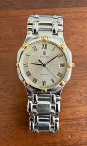 Concord Saratoga SL 18K Gold & Stainless Steel Two-Tone Mens Watch Used - Picture 1 of 8