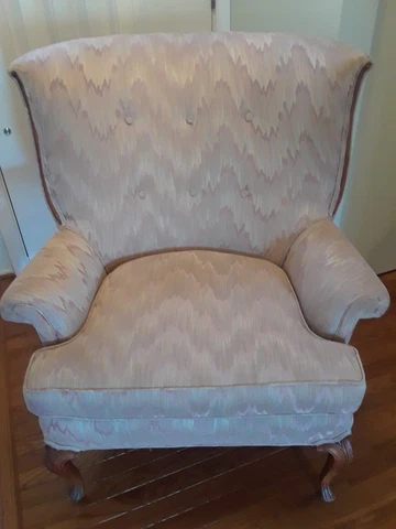 Vintage Wing Back Chair (Local Pick-Up Only)- price drop Cover