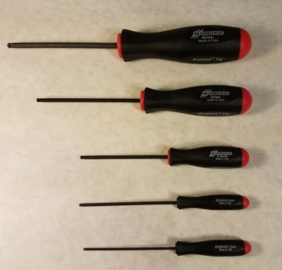 Metric Ball Driver Set With "ProHold" Button Technology And Telescoping Magnet - Image 1 of 4