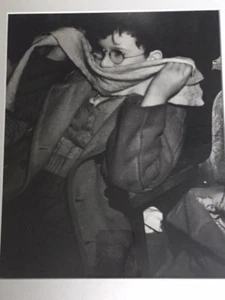 WEEGEE (ARTHUR FELLIG) VINTAGE SILVER GELATIN/INFRARED PHOTO BOY WITH SCARF 1940 - Picture 1 of 3