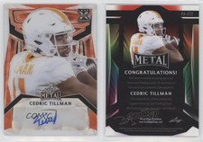 2023 Leaf Metal Portrait Orange Wave /3 Cedric Tillman #PA-CT2 Rookie Auto RC