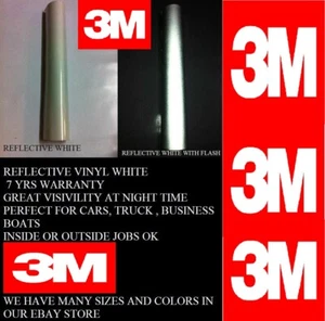 3M™ Reflective Roll Vinyl Adhesive Cutter Sign White - Blue - Yellow - Red USA - Picture 1 of 8