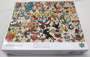 TATTOOPALOOZA 1500 PEICE BUFFALO JIGSAW PUZZLE - Picture 1 of 3