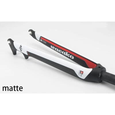 Horquillas de fibra de carbono freno de disco horquilla rígida 700C con tapa superior espaciadora para bicicleta de carretera Foto 1 de 4