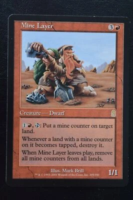 Magic The Gathering MTG MINE LAYER Odyssey LP Lightly Played - Image 1 of 2