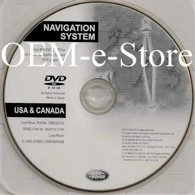 2006 Land Range Rover Supercharged & HSE GPS Navigation DVD Disc U.S CAN Map OEM - Image 1 of 2
