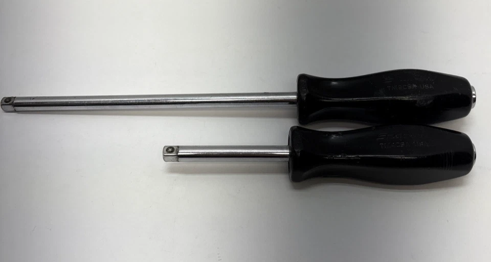 Snap-On 1/4" Drive 2 Piece Set Standard Shank Drivers Black TM9CSA & TM4CSA - Image 1 of 4