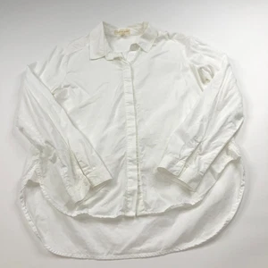 Cloth & Stone Anthropologie Medium Tencel Lyocell Long Sleeve Shirt White - Picture 1 of 8