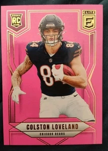 2025 Panini Donruss Elite Colston Loveland RC #109 Pink Chicago Bears Rookie - Picture 1 of 2