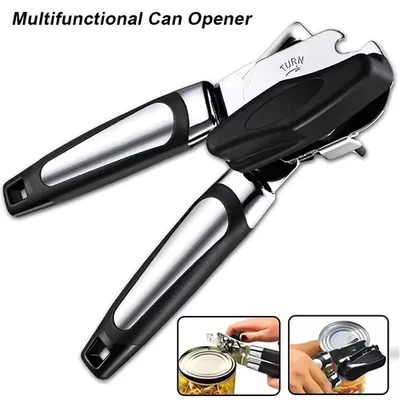 1Pcs Stainless Steel Manual Can Opener Tin Bottle Opener  Kitchen Gadget - Image 1 of 4