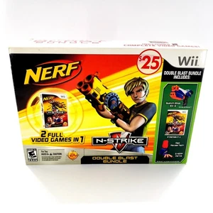 Nerf N-Strike Double Blast Bundle Nintendo Wii Brand New Factory Sealed - Picture 1 of 6