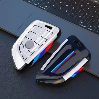 Car Key Case Cover Shell For BMW X3 X5 X6 X7 1 3 5 7 G20 G30 G01 F15 F16 F39 - Image 1 of 4