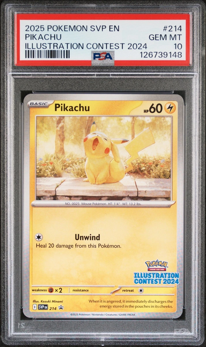 Pokémon TCG Grade 10 Pikachu Individual Collectible Card Game