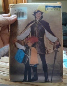 Butterick 5656 Making History Men's & Child's Renaissance Costume Cape... - Picture 1 of 2