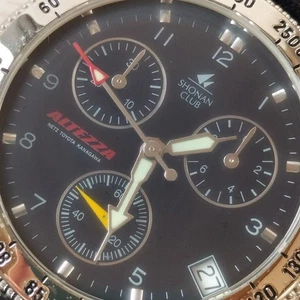 Orologio Uomo TOYOTA Altezza Cronografo Quarzo Funzionante Movimento ETA - Foto 1 di 16