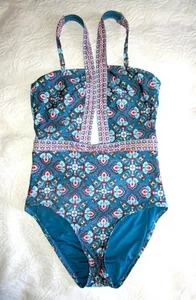 LAUNDRY by SHELLI SEGAL BUTTERFLY TWIN ONE- PIECE SWIMSUIT Size 8-10 - Picture 1 of 7