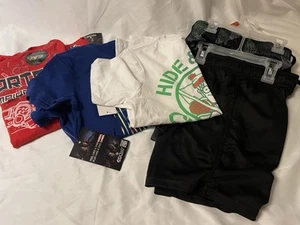 Lot of Boy’s Shorts and T-shirts 2 Pack Shorts and 3 T-shirts Size M (8) NEW - Picture 1 of 7