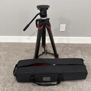 Sachtler Ace XL 75mm Flowtech Tripod with Fluid Head System Mid-Level Spreader - Picture 1 of 15