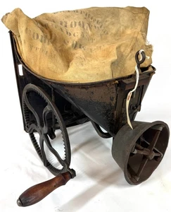 Antique Pearces Improved CAHOON Broadcast Manual Crank Seed Sower Spreader USA - Picture 1 of 13