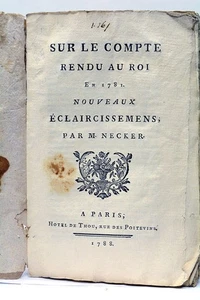 Mémoire sur les finances publiques et sur Calonne NECKER Paris 1788 - Imagen 1 de 10