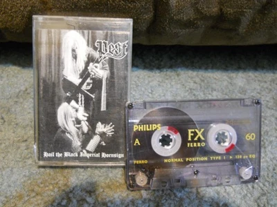 Pest Hail The Black Imperial Hornsign Cassette Tape 1998 Satanic Warmaster Horna Foto 1 de 4
