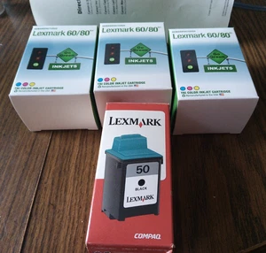 Focus Brand Lexmark 60/80 Color Ink Cartridges And Lexmark 50 Black Cartridge - Picture 1 of 10