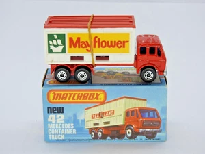 MATCHBOX SUPERFAST MINT BOXED No.42 MERCEDES MAYFLOWER CONTAINER TRUCK 1981-82 - Picture 1 of 8