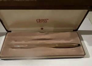 vintage 10k gold filled cross mechanical pencil With Box/case USA - Picture 1 of 10