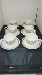 Portmeirion Botanischer Garten 6er Set verschiedene Designte Teetassen & Untertassen Neu im Karton! - Bild 1 von 12