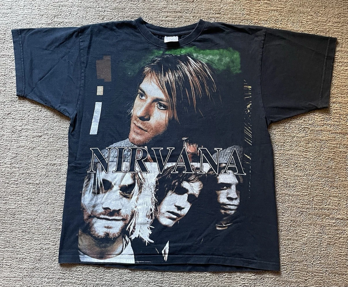 Preços baixos em Camisetas Vintage Nirvana para Homens | eBay