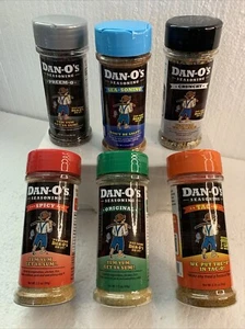 Dan-O's Seasoning 6 Pack Tac-O, SEA-soning, Original, Spicy, Preem-O & Crunchy - Picture 1 of 7