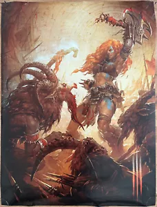 Diablo III 3 RARE PC 59cm x 80cm Promotional Poster #4 - Picture 1 of 2