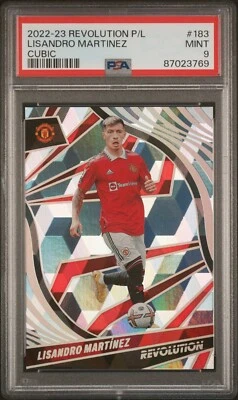 2022-23 Panini Revolution - #183 Lisandro Martinez /5 Cubic PSA 9 pop 1NH - Image 1 of 2